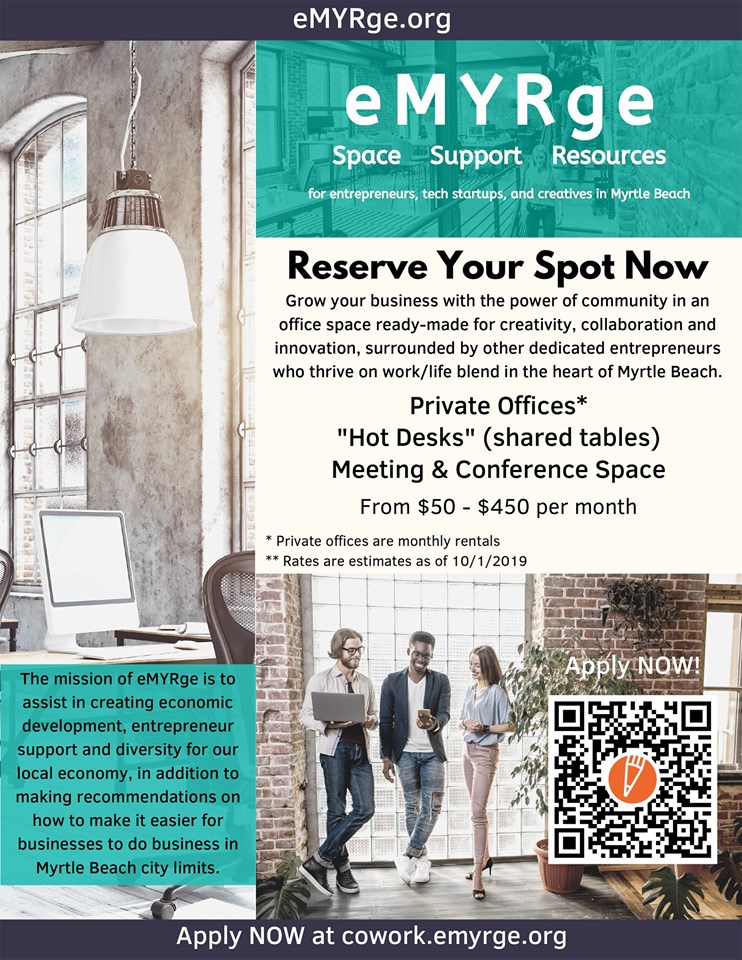 eMYRge office space flyer